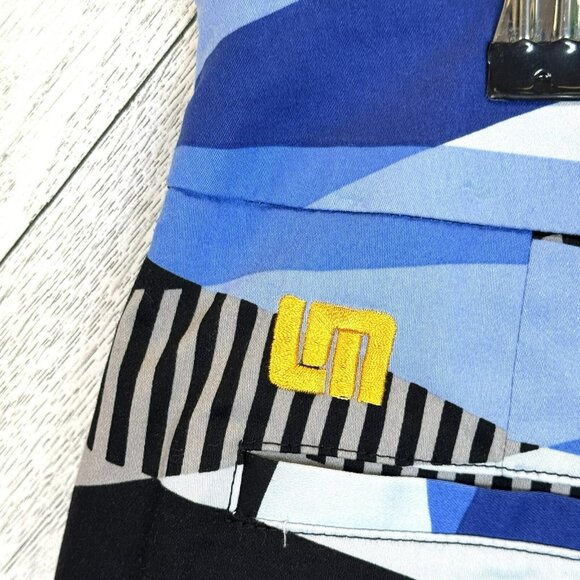 Loudmouth Golf Skirt Womens Size 2 Blue Diamond Loud Geometric Skort - Picture 3 of 5